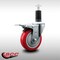 Service Caster 4'' SS Red Poly Swivel 1-1/4'' Expanding Stem Caster Total Lock Brake SCC-SSEXTTL20S414-PPUB-RED-114 - alternate 2